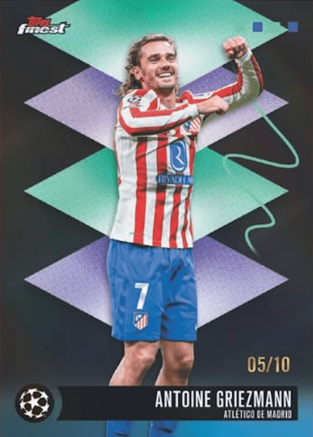 Example Topps Finest UEFA Club Competitions Card