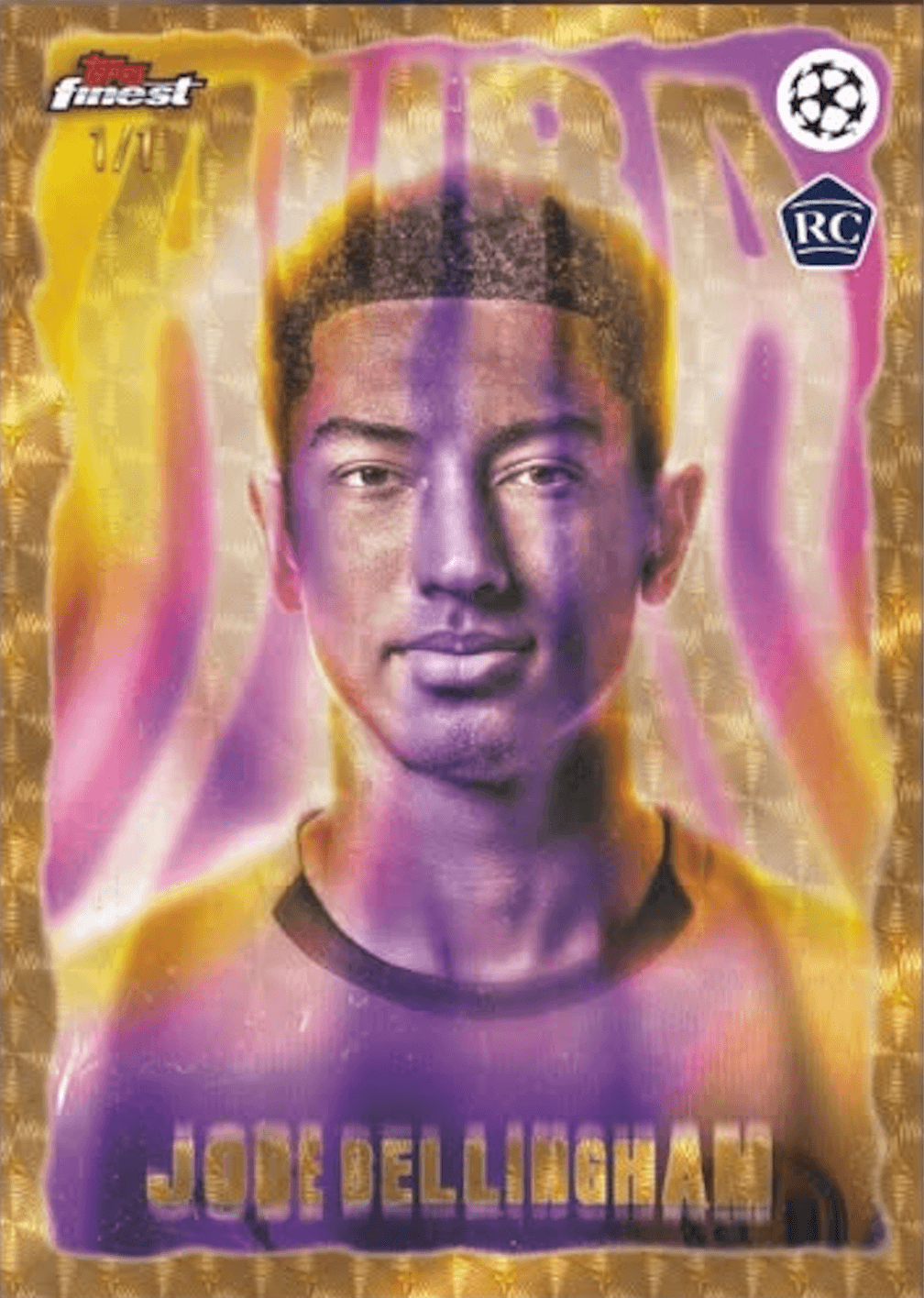 Example Topps Finest UEFA Club Competitions Card