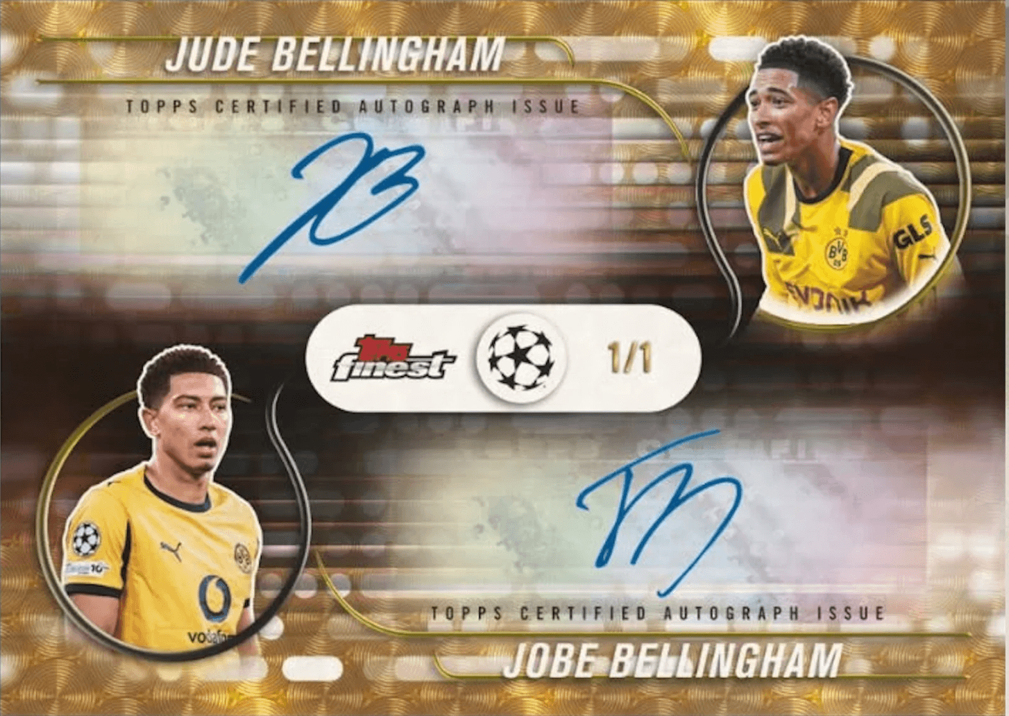 Example Topps Finest UEFA Club Competitions Card