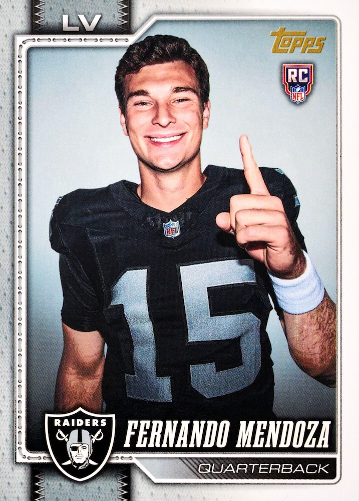 Example Topps Flagship Football Card