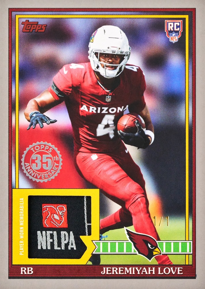 Example Topps Flagship Football Card