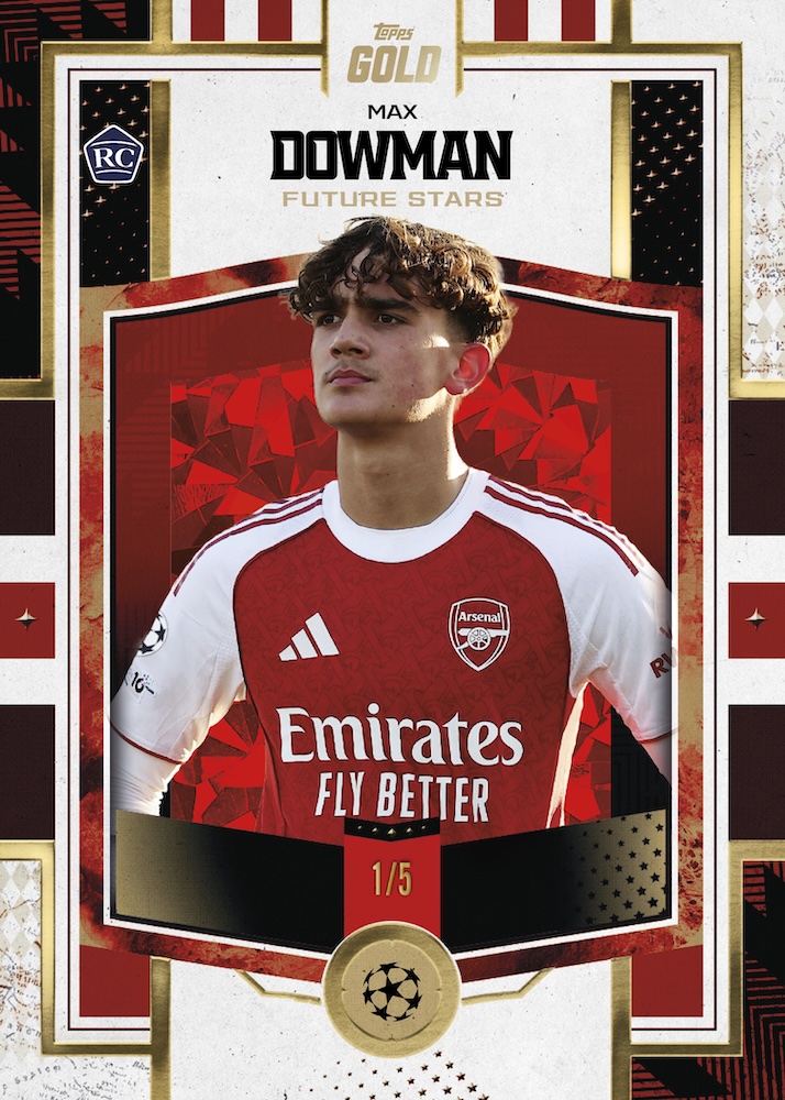 Example Topps Gold UEFA Club Competitions Card