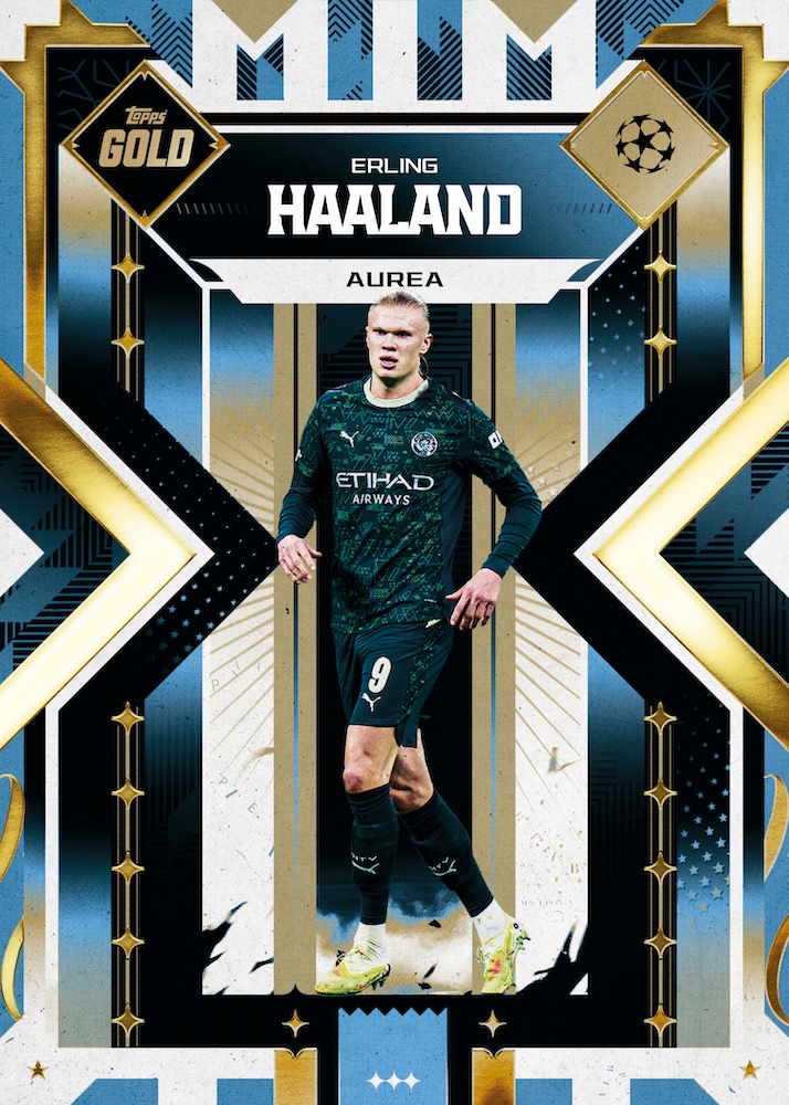 Example Topps Gold UEFA Club Competitions Card