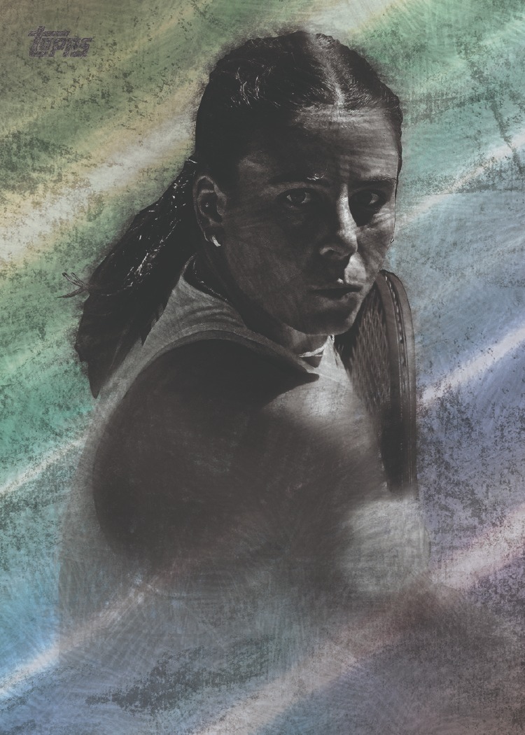Example Topps Graphite Tennis Card
