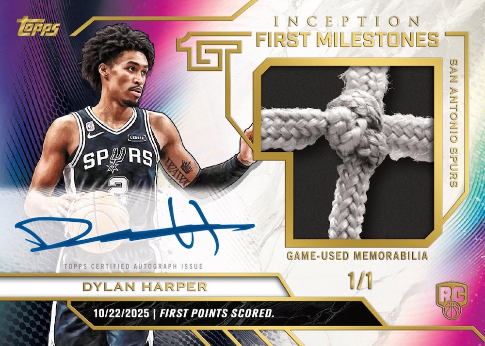 Example Topps Inception Basketball Card