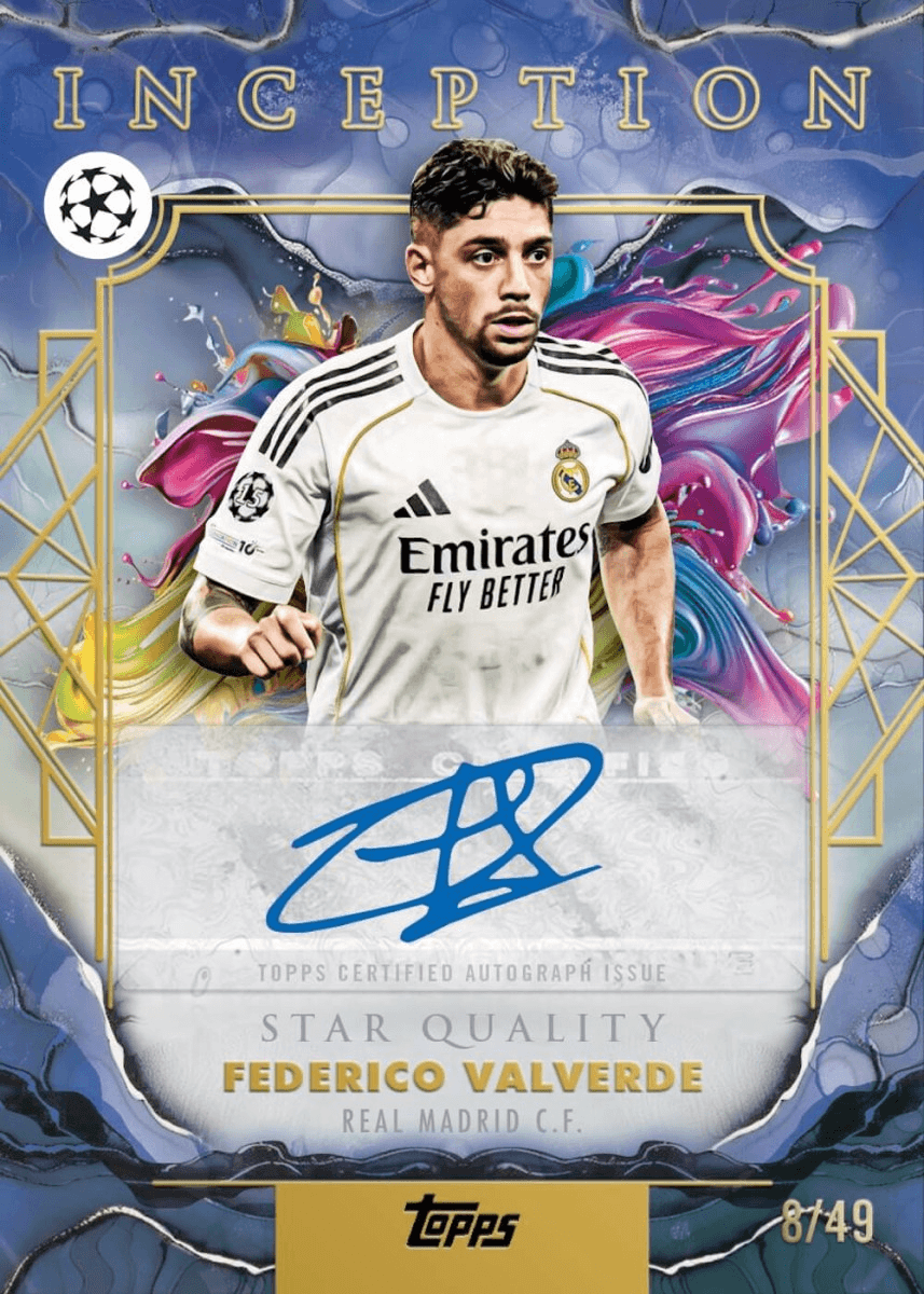 Example Topps Inception UEFA Card