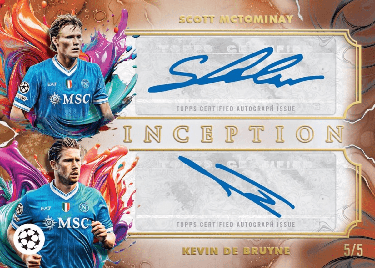 Example Topps Inception UEFA Card