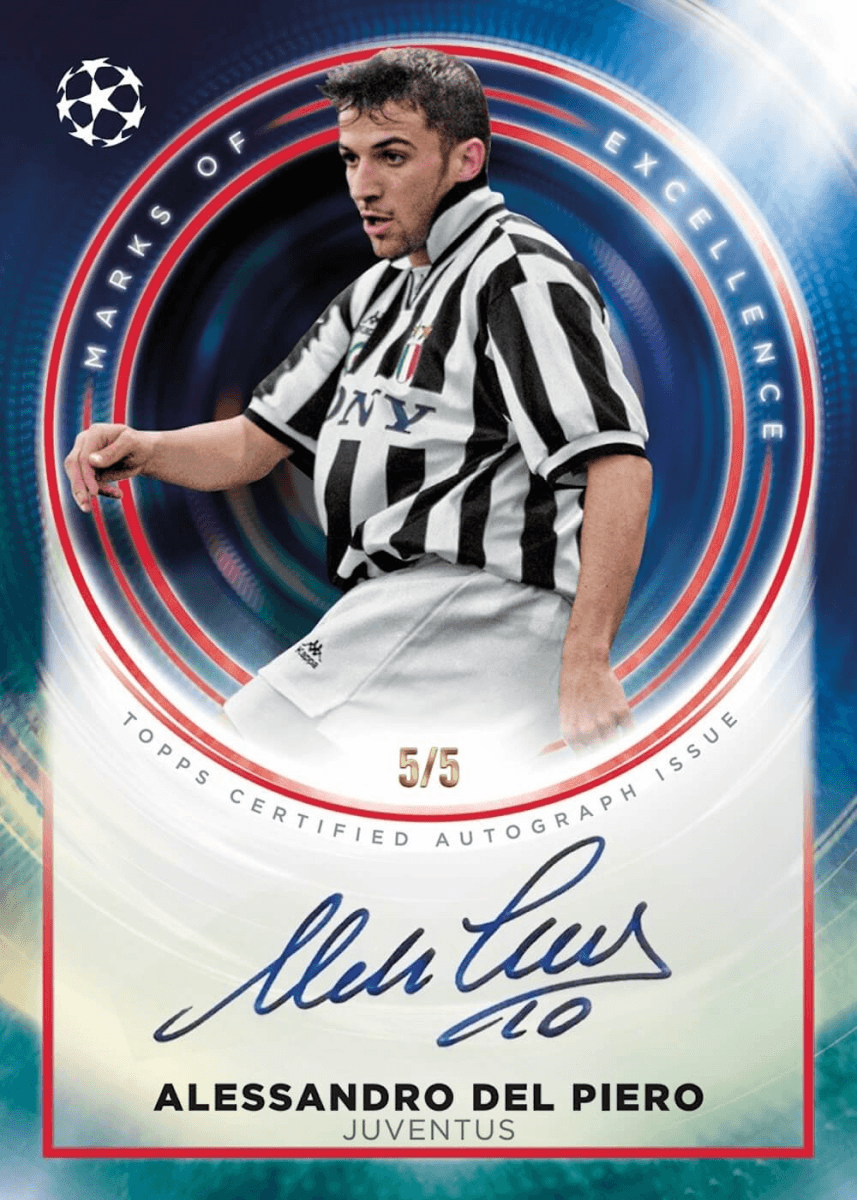 Example Topps Inception UEFA Card