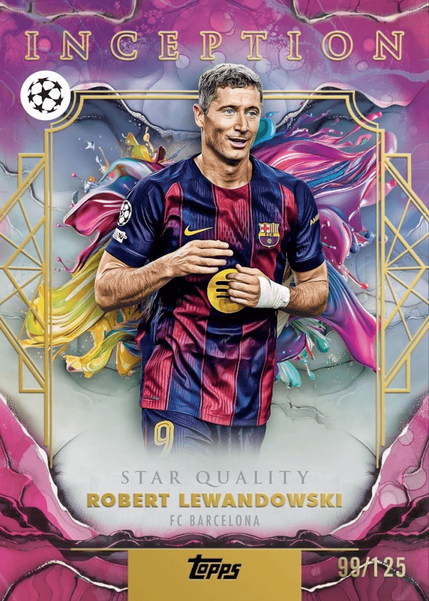 Example Topps Inception UEFA Card