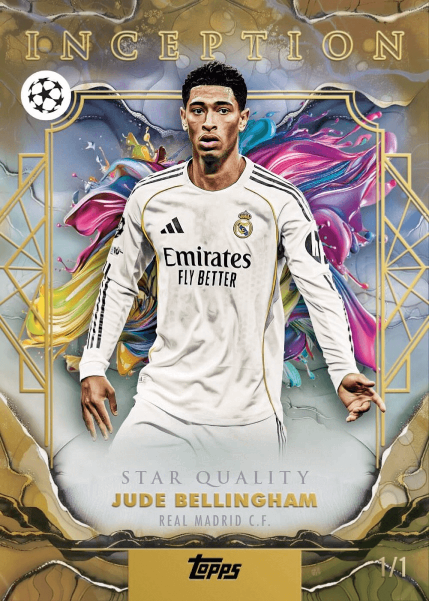 Example Topps Inception UEFA Card