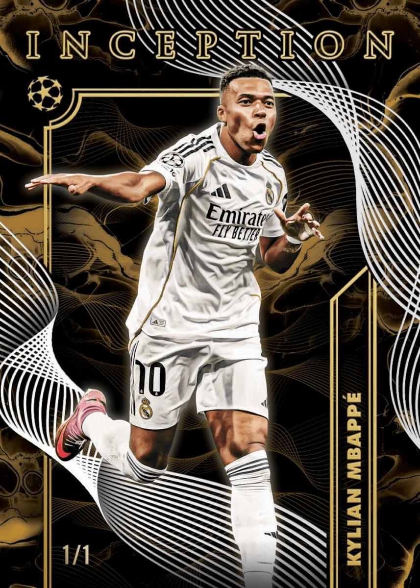 Example Topps Inception UEFA Card