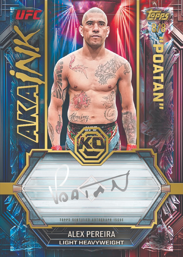Example Topps Knockout UFC Card