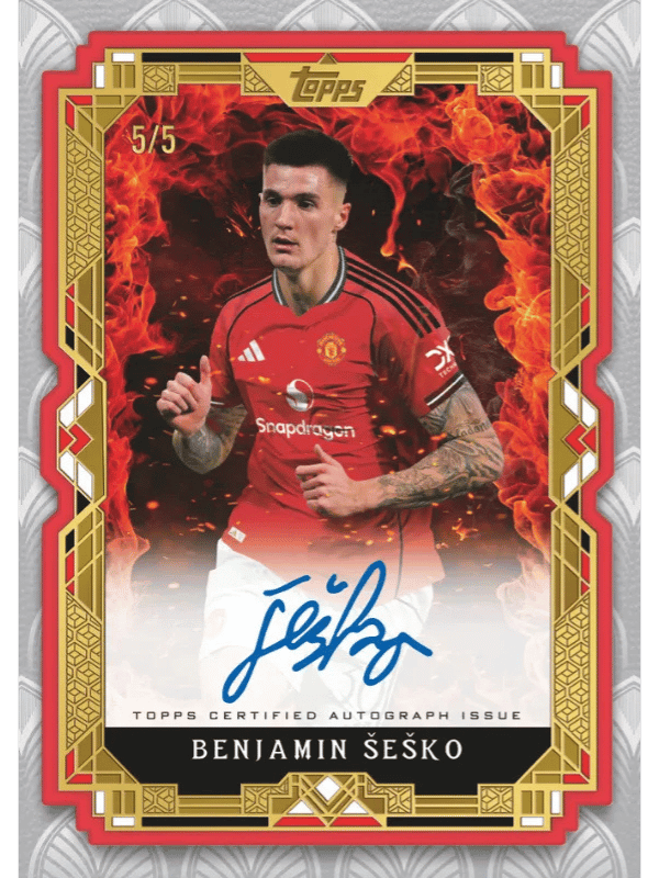 Example Topps Manchester United Palatial Card