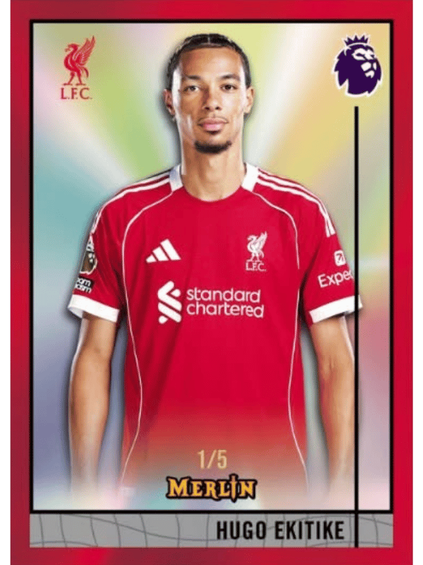 Example Topps Merlin Premier League Card
