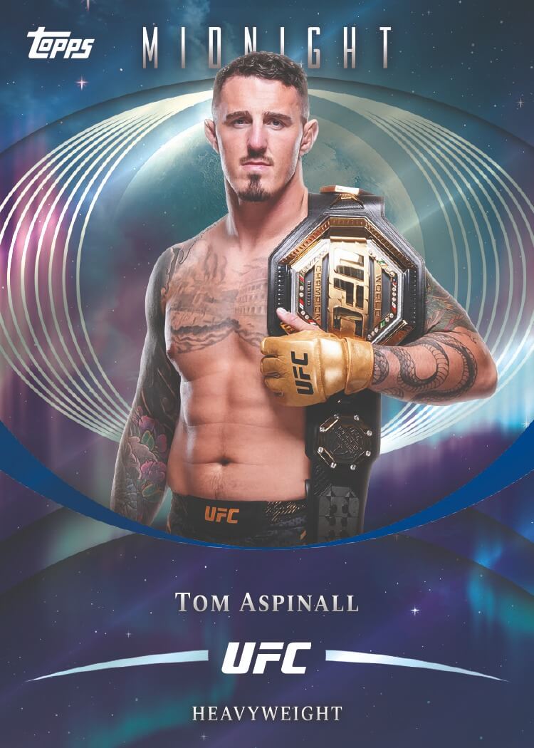 Example Topps Midnight UFC Card