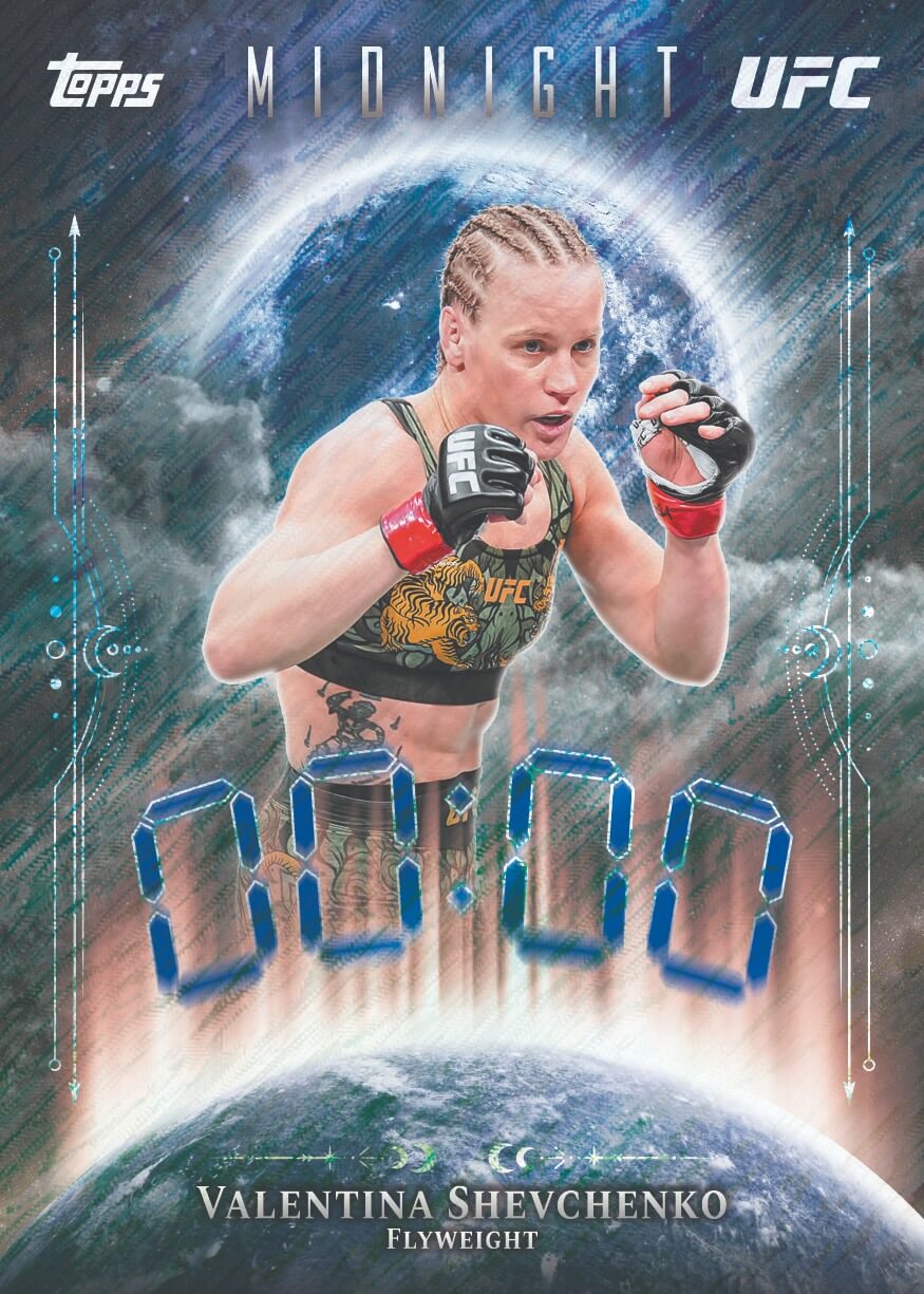 Example Topps Midnight UFC Card
