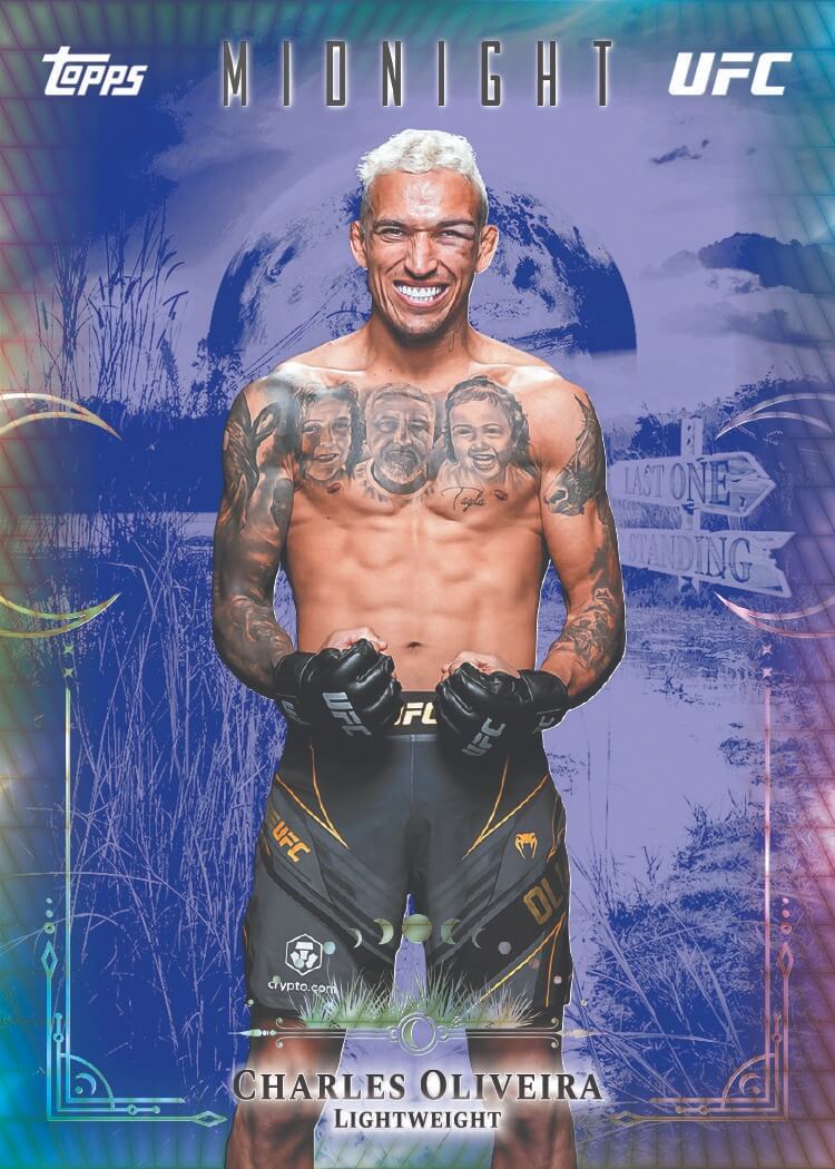 Example Topps Midnight UFC Card