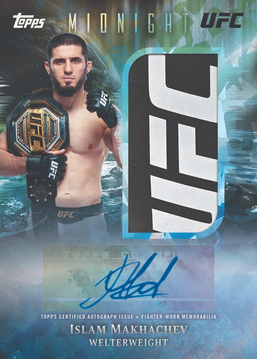 Example Topps Midnight UFC Card