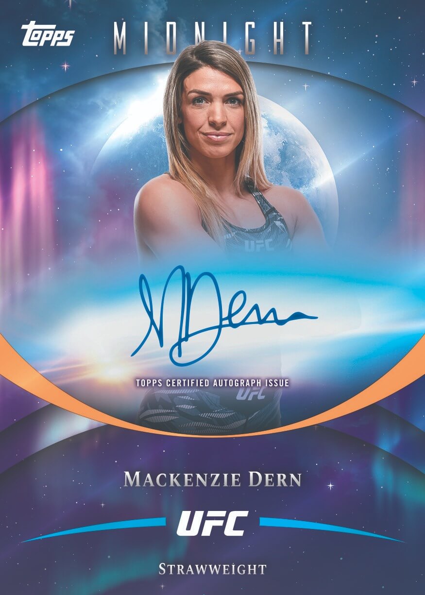 Example Topps Midnight UFC Card