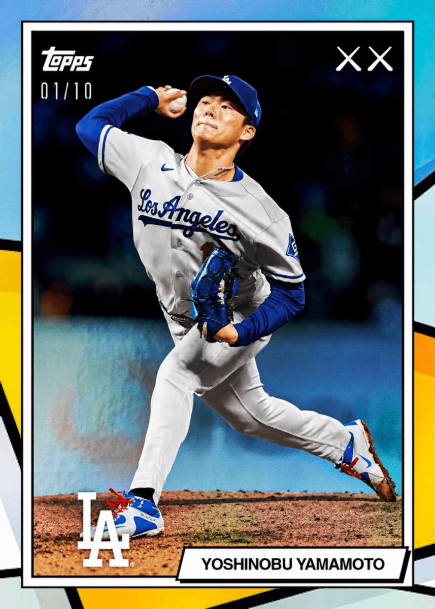 Example Topps MLB x KAWS Card