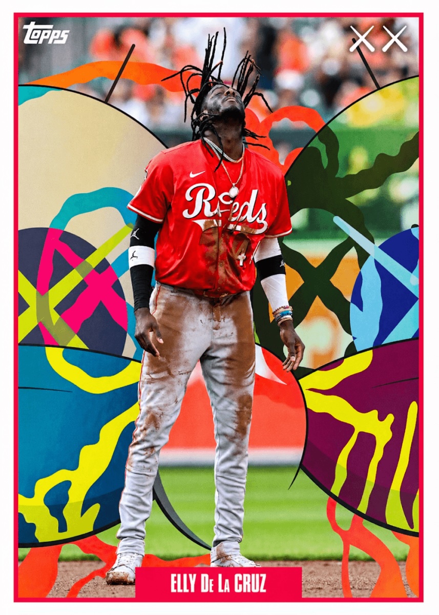Example Topps MLB x KAWS Card