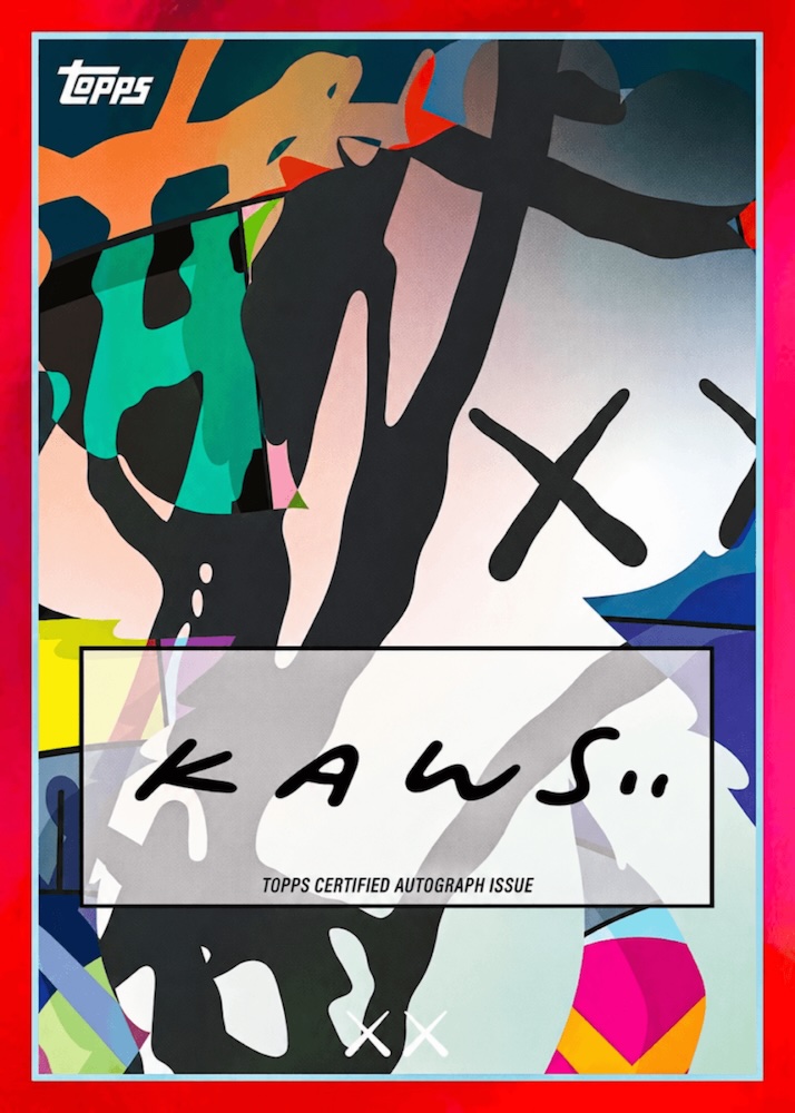 Example Topps MLB x KAWS Card