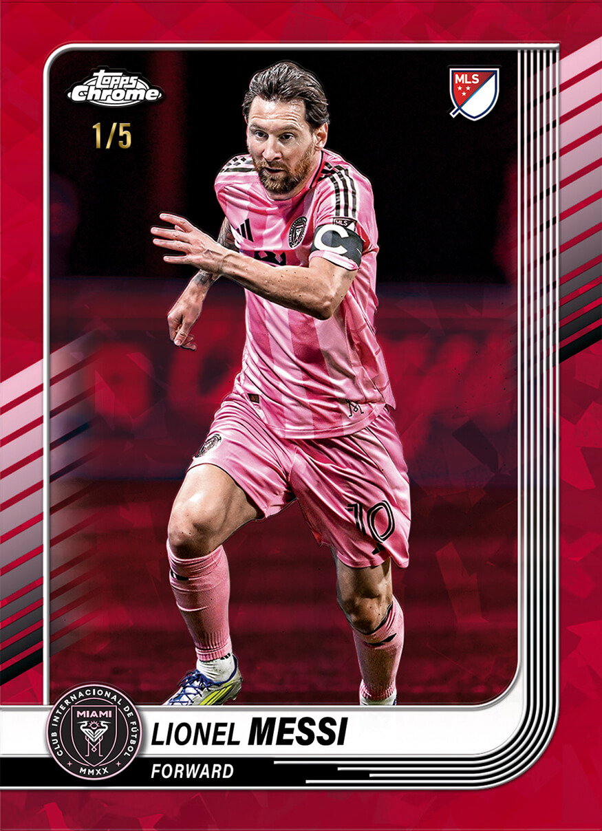 Example Topps MLS Chrome Sapphire Card