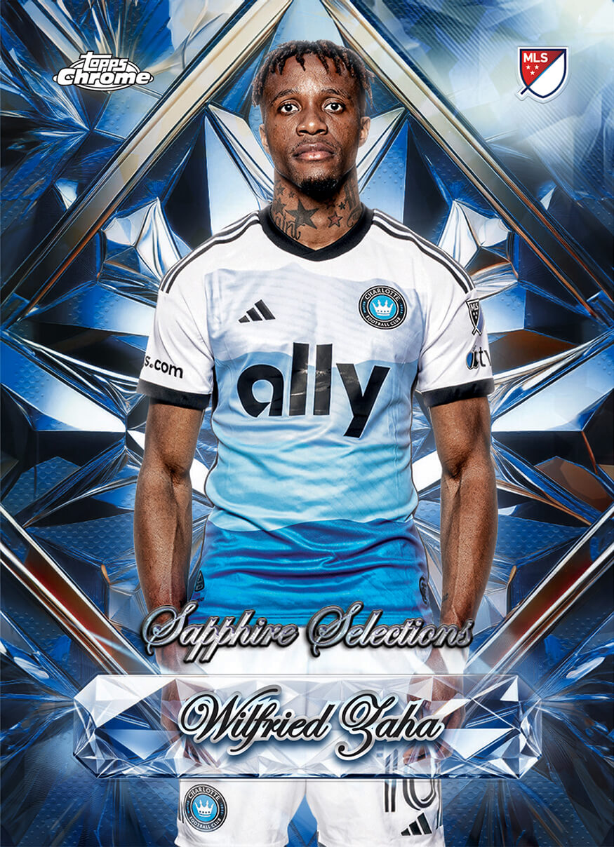 Example Topps MLS Chrome Sapphire Card