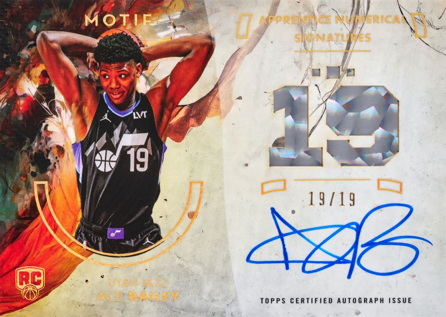 Example Topps Motif Basketball Card