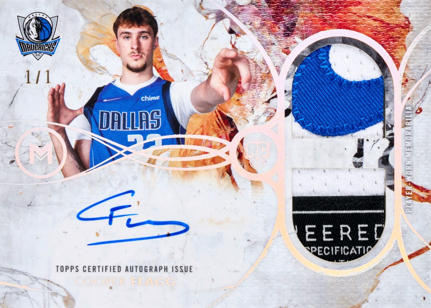 Example Topps Motif Basketball Card