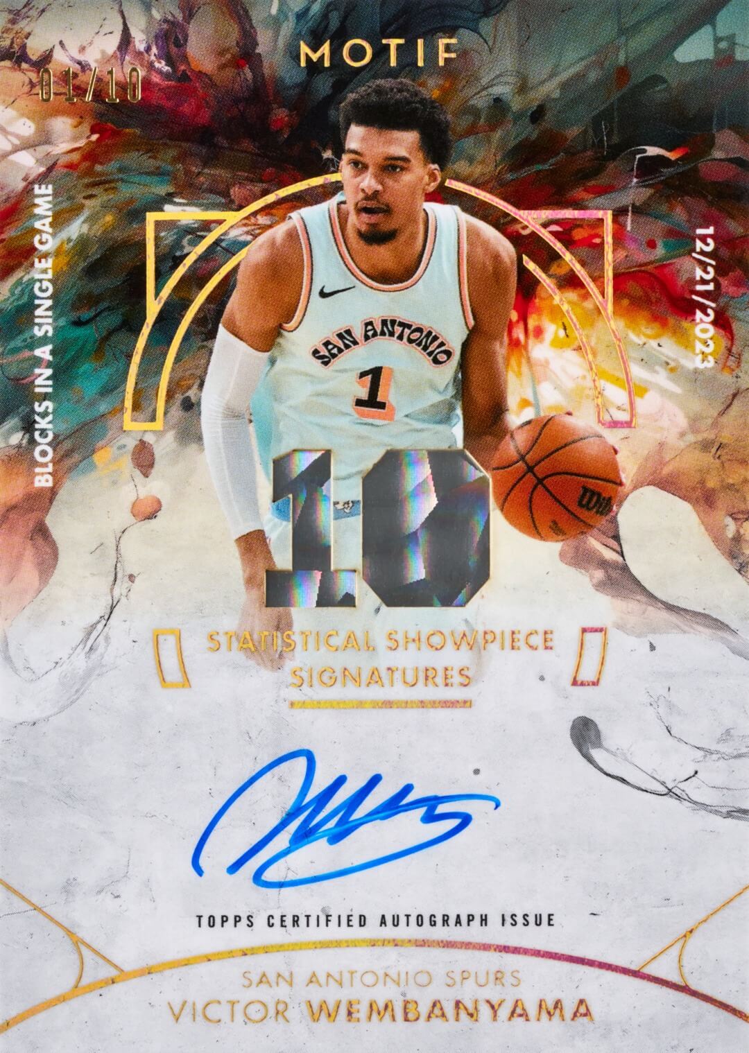 Example Topps Motif Basketball Card