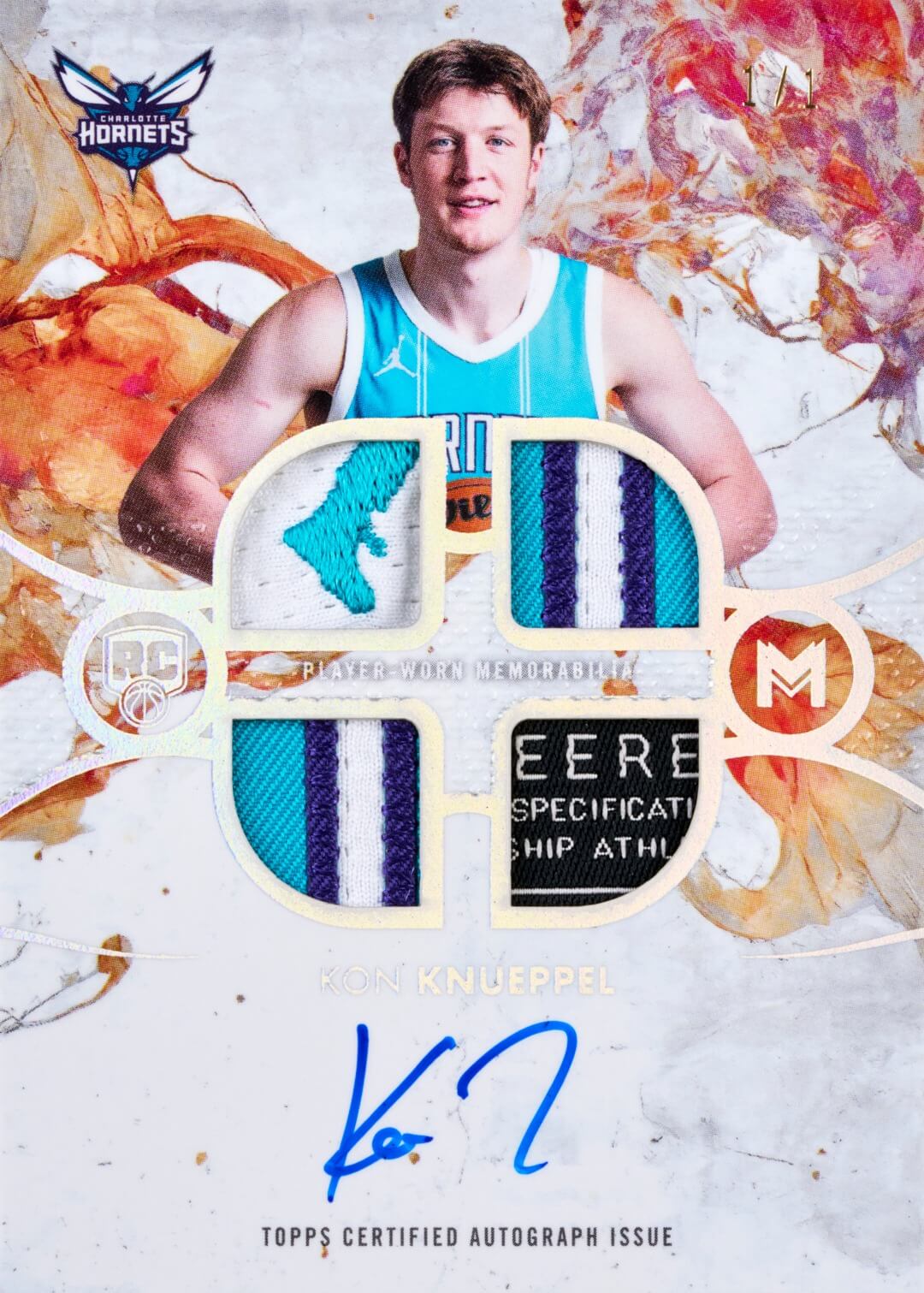 Example Topps Motif Basketball Card