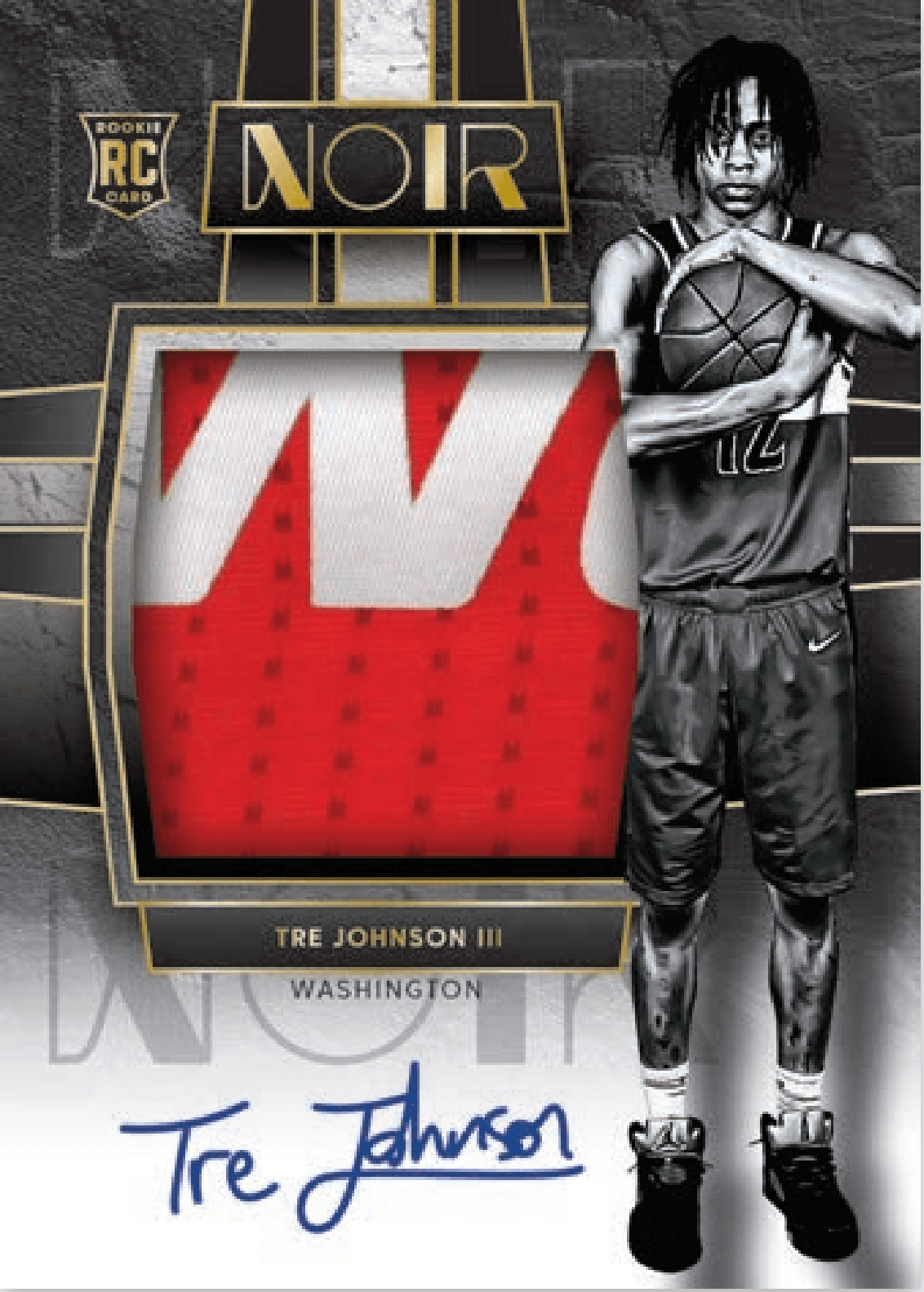 Example Panini Noir Basketball Card