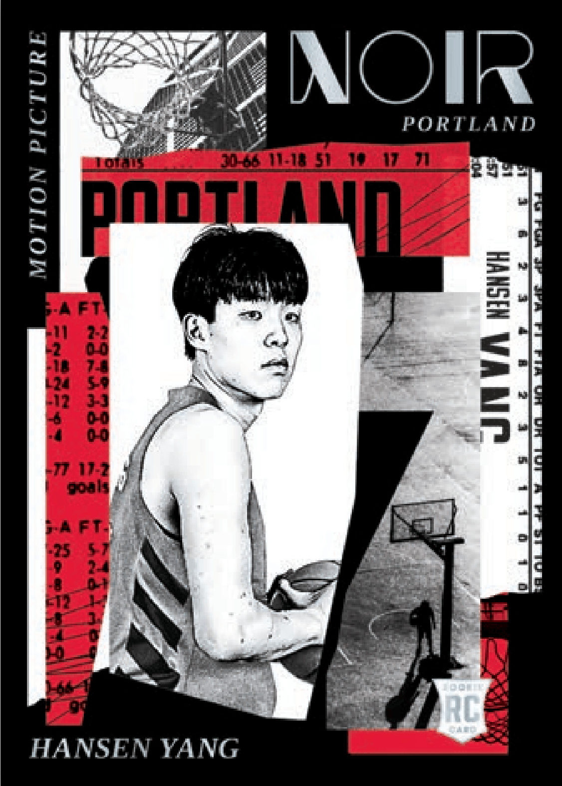 Example Panini Noir Basketball Card