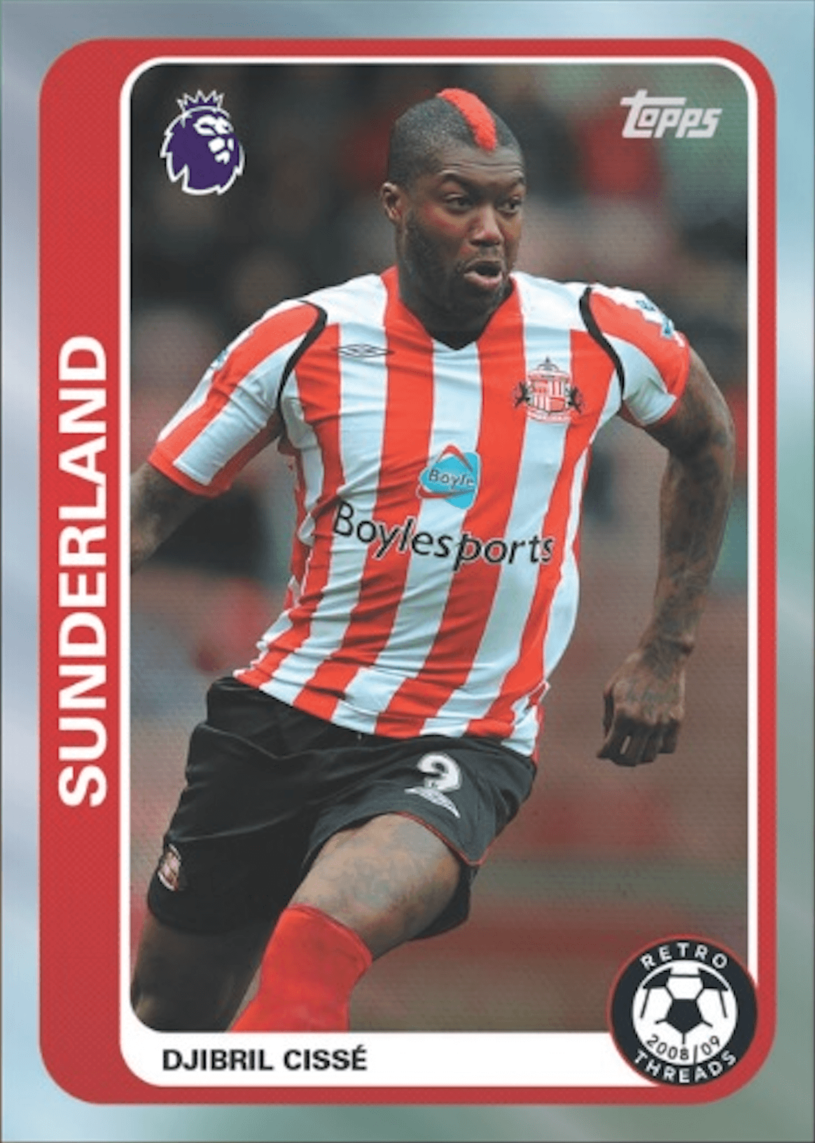 Example Topps Premier League Card