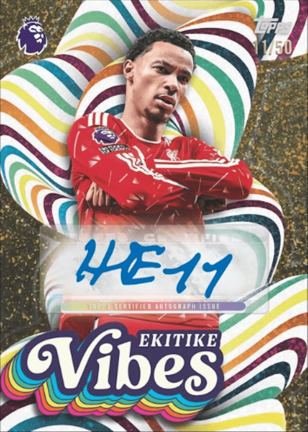 Example Topps Premier League Card