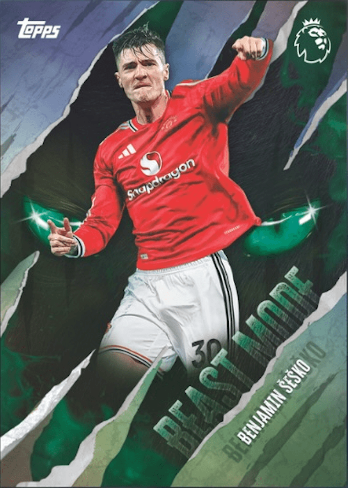 Example Topps Premier League Card