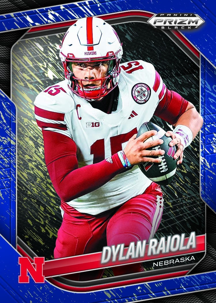 Example Panini Prizm Black Football Card