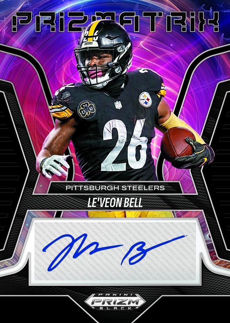 Example Panini Prizm Black Football Card
