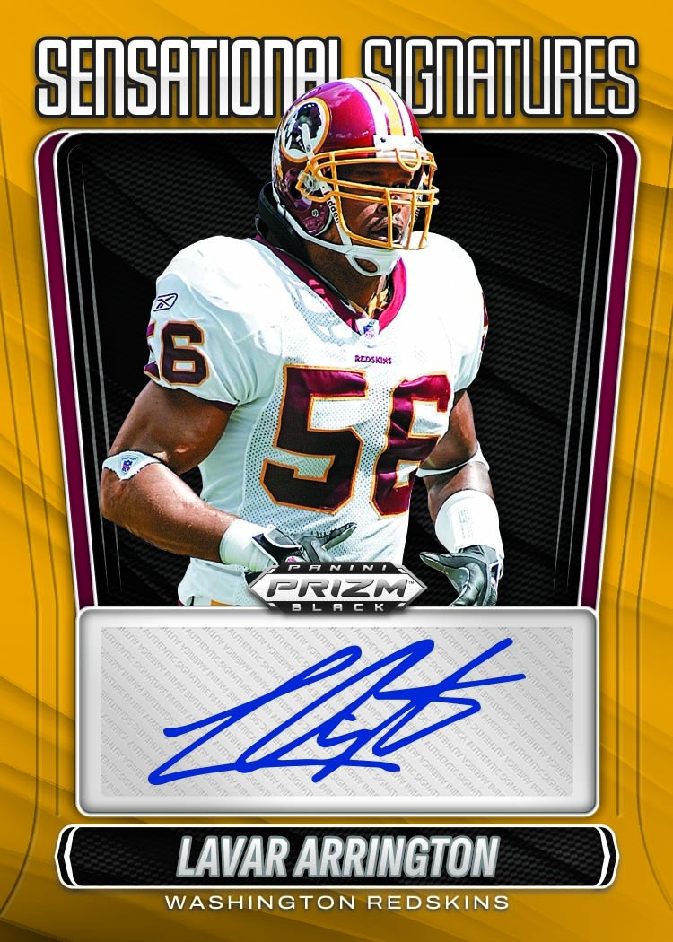 Example Panini Prizm Black Football Card
