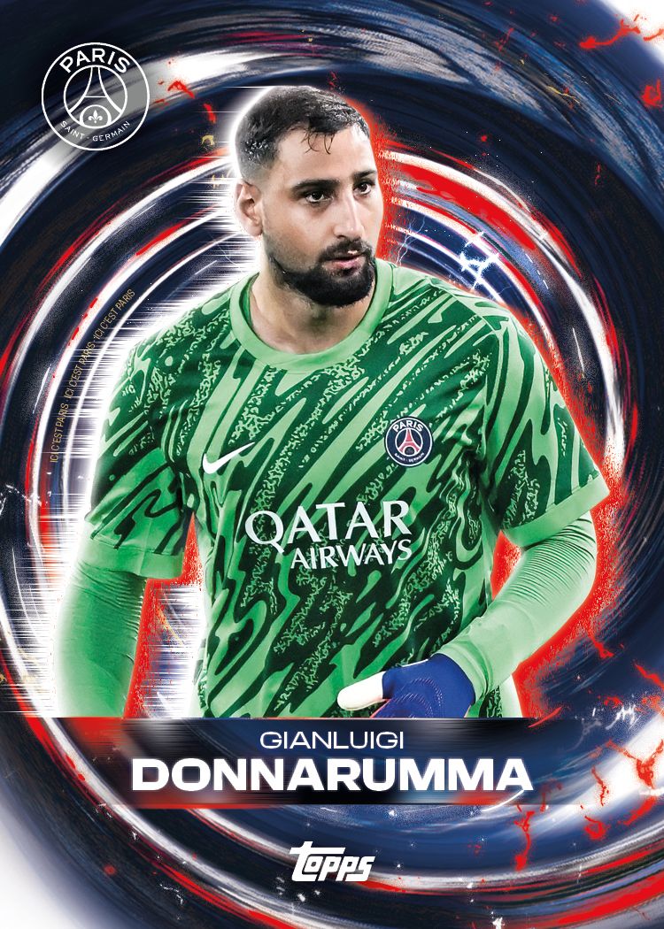 Example Topps PSG Team Set Card