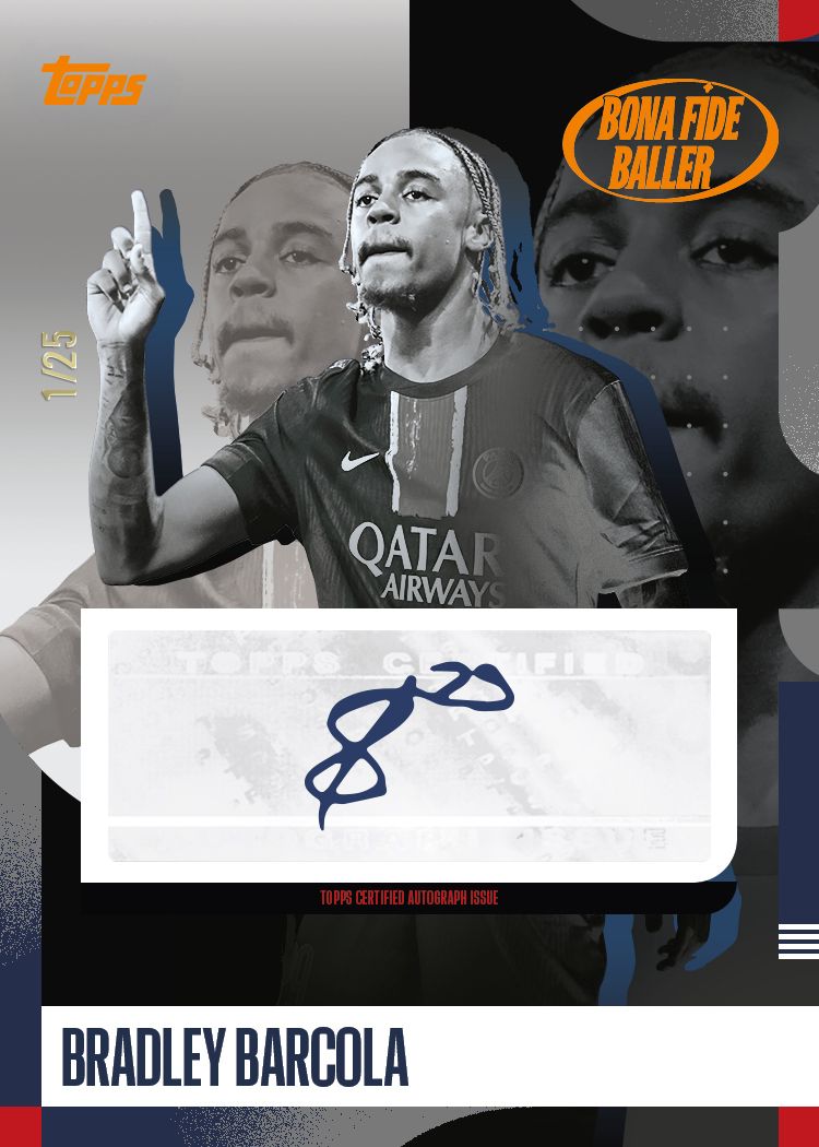 Example Topps PSG Team Set Card