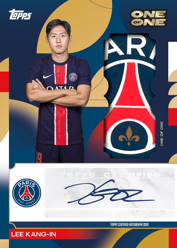 Example Topps PSG Team Set Card