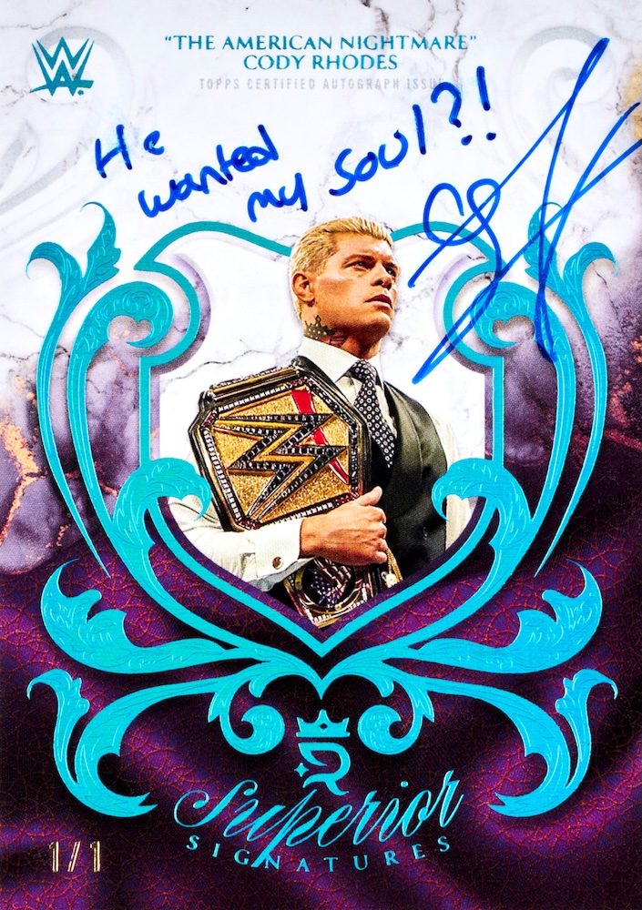 Example Topps Royalty WWE Card