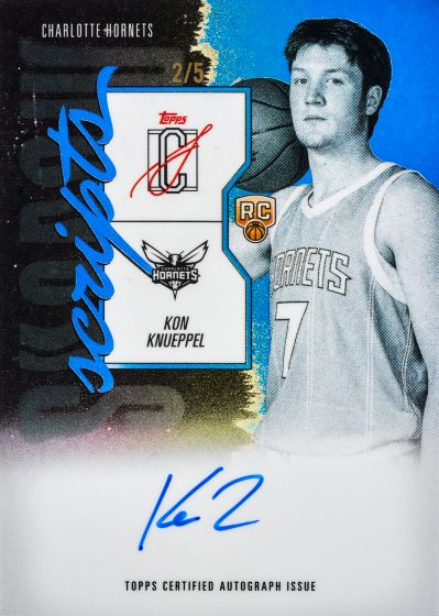 Example Topps Signature Class Basketball Card