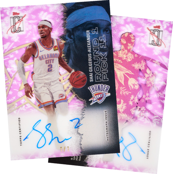 Example Topps Signature Class Basketball Card