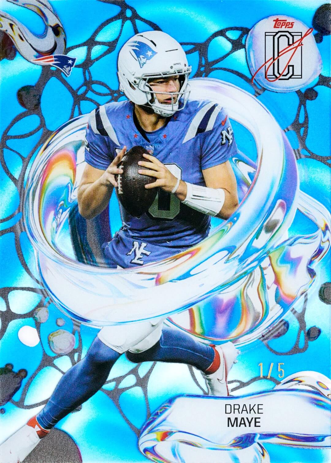 Example Topps Signature Class Football Card