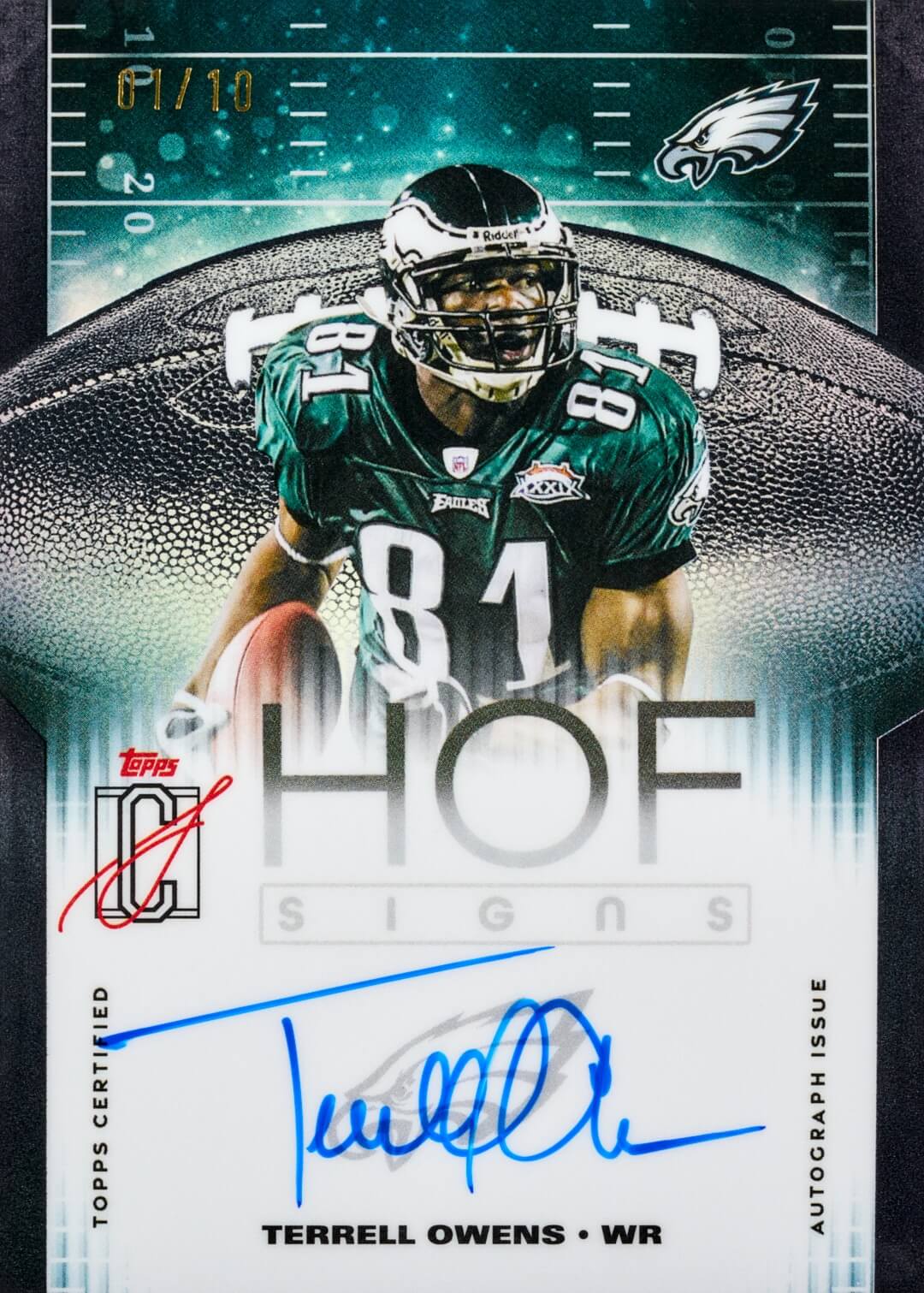 Example Topps Signature Class Football Card