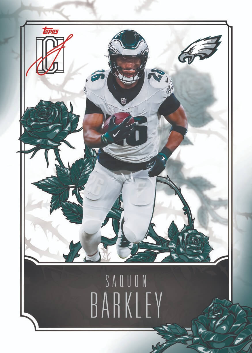 Example Topps Signature Class Football Card