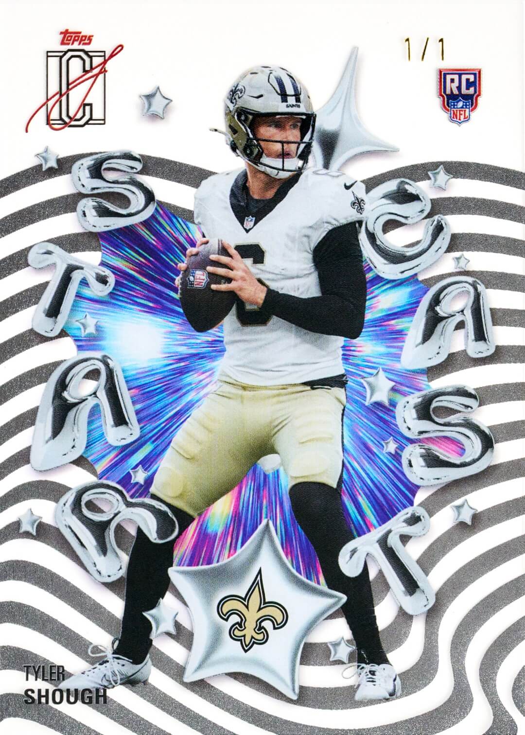 Example Topps Signature Class Football Card